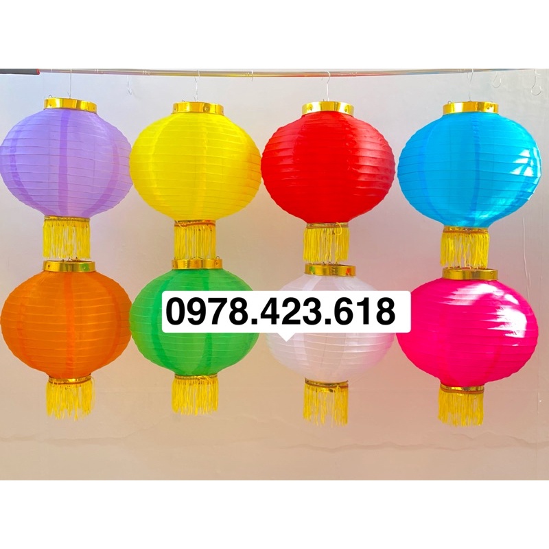 Đèn Lồng Vải Đỏ chống nước Trang trí Tết nhà hàng, quán cà phê, hẻm phố, nhà Chùa, khu du lịch
