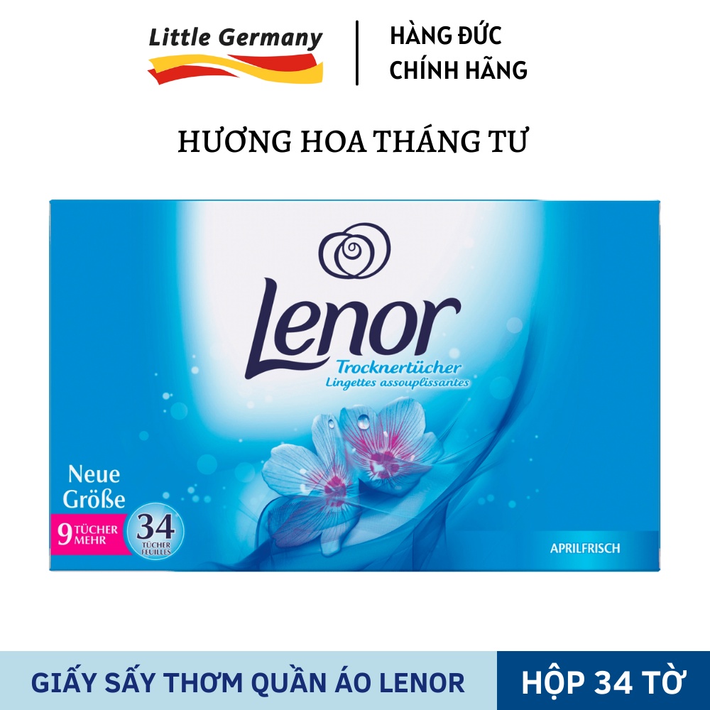 Giấy thơm quần áo đa năng Lenor - Dùng cho máy sấy, để tủ quần áo, tủ giày, ga giường, gối - Hàng Đức nội địa