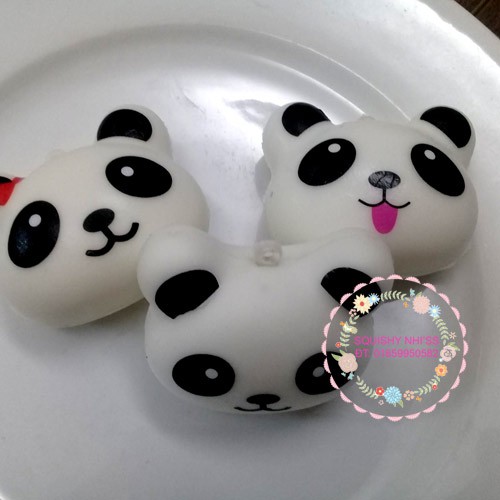 Squishy gấu panda có tai