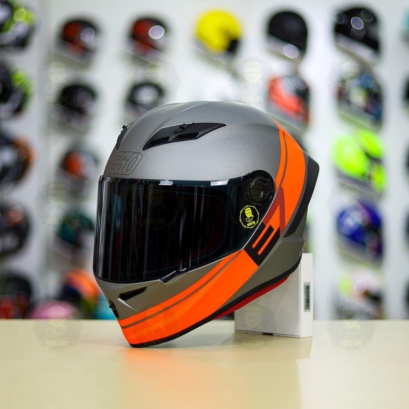 Mũ nón bảo hiểm Fullface EGO E-7 E7 chính hãng cao cấp moto phượt đen mờ nhám bóng tem giá rẻ mẫu mới nhất