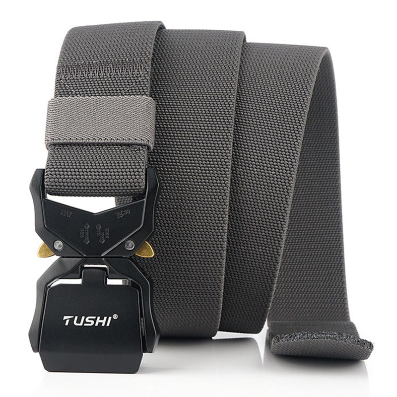 Thắt Lưng Nylon Co Giãn Tháo Lắp Nhanh Khóa Hợp Kim Nhôm Cho Unisex