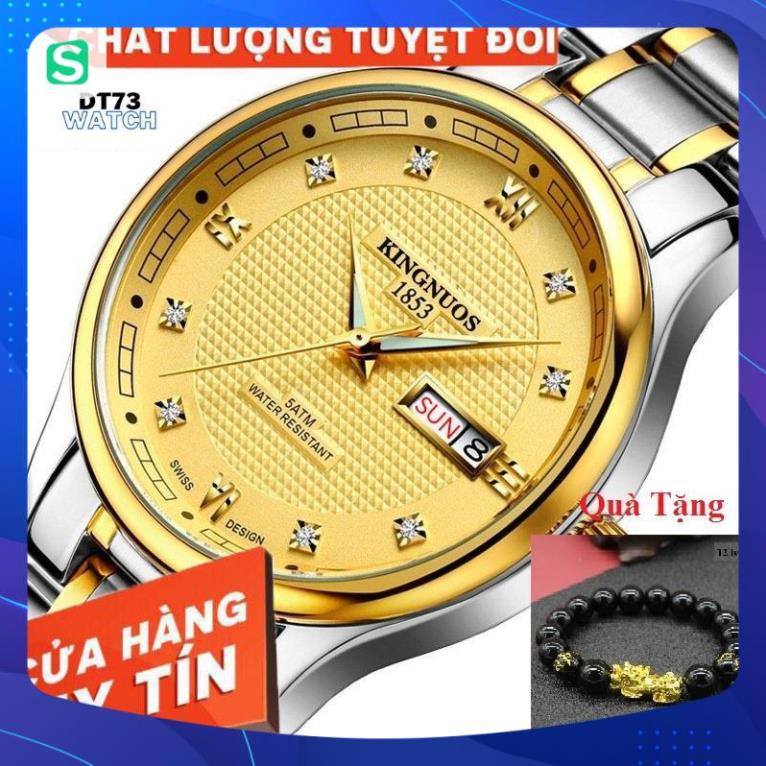 Đồng hồ nam KINGNUOS K188a dây thép không gỉ cao cấp,chống vô nước,chống xước,BH 12 tháng,1 đổi 1 30 ngày