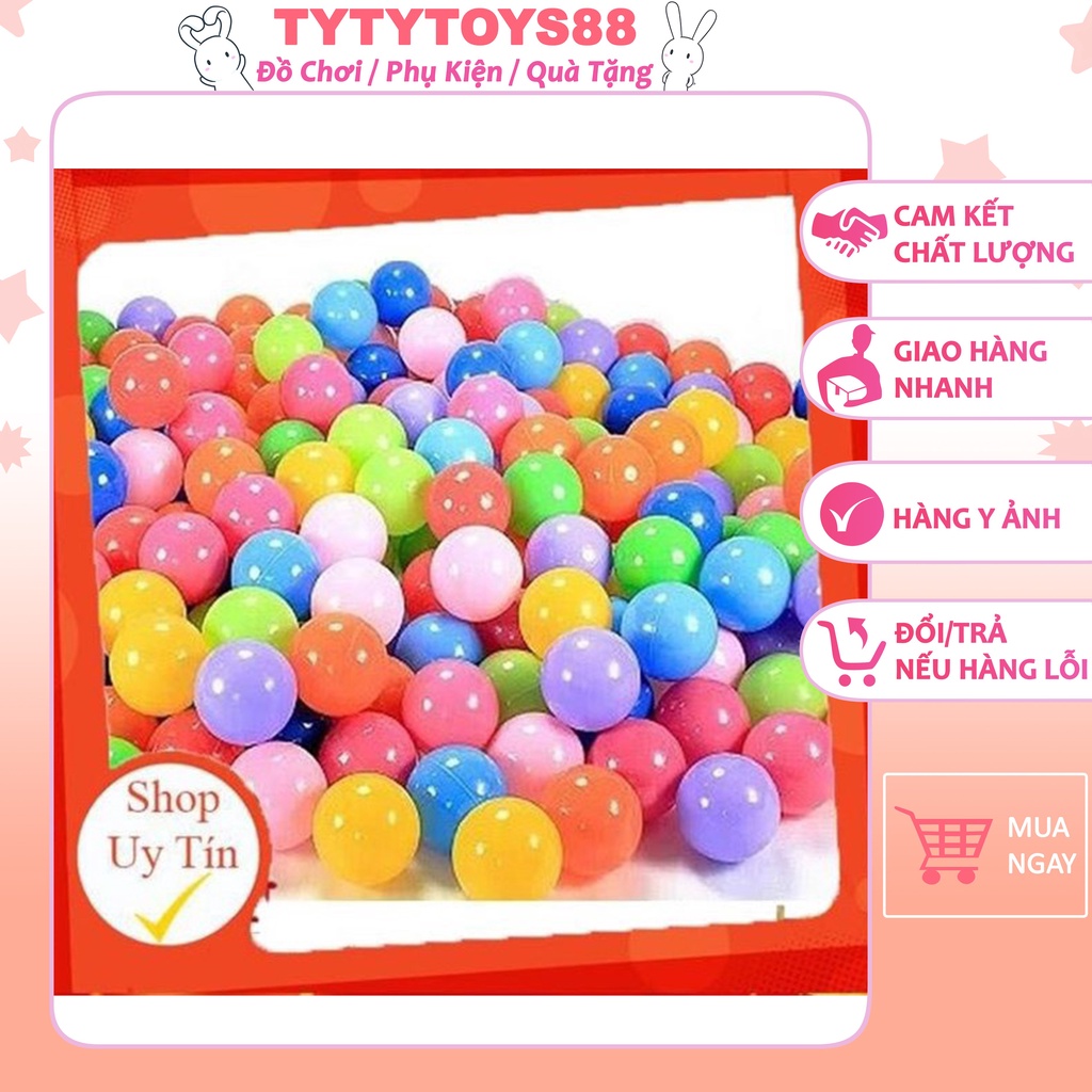 Bóng nhựa cho bé combo 100 quả giúp tăng phát triển -tytytoys88