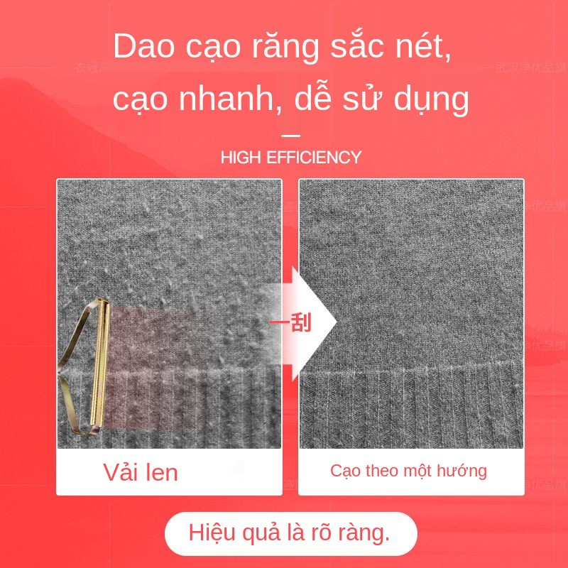 Máy cạo không làm tổn thương quần áo giặt khô khoác len lông bằng tay bóng hai mặt