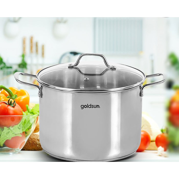 Nồi Inox 3 đáy Goldsun GH27-F28SG 28Cm Hàng chính hãng