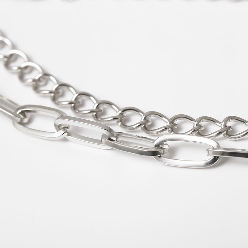 Vòng cổ choker nhiều lớp mặt hình vòng tròn thời trang cho nữ