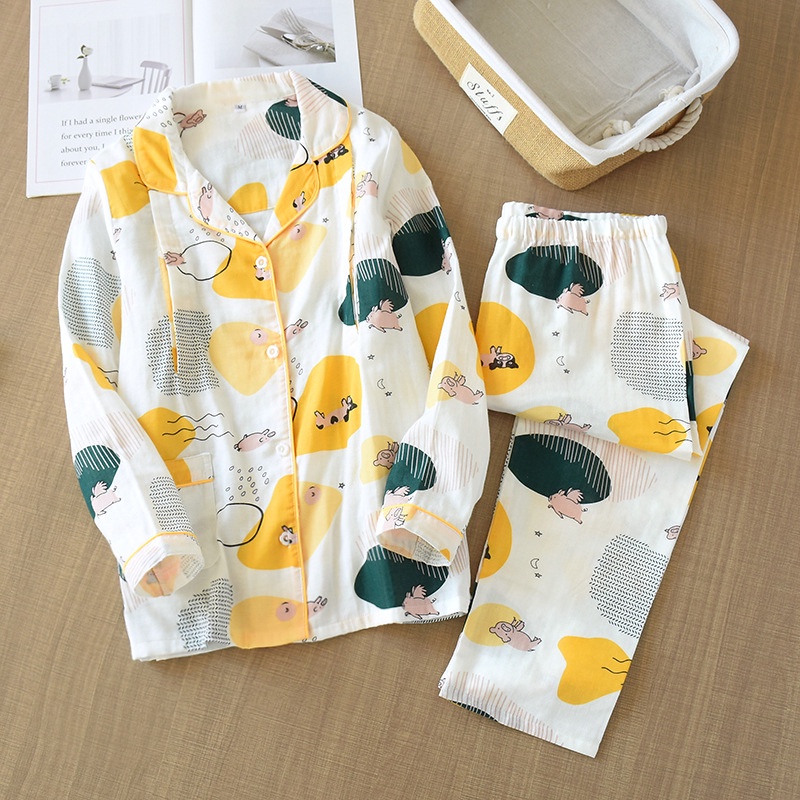 Bộ pijama mặc bầu và sau sinh thô đũi cao cấp- họa tiết heo đất hot hit