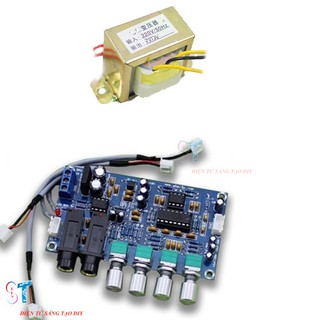 Bộ combo echo khuếch đại micro karaoke xh-m173