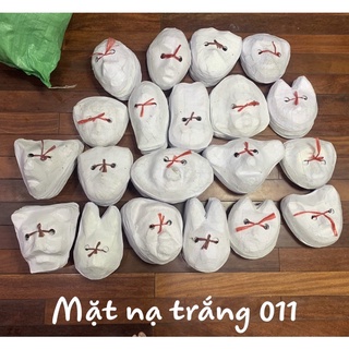 Mặt nạ giấy bồi trắng cho bé tô màu