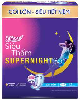 băng vệ sinh Diana Super night 35CM combo 2 gói