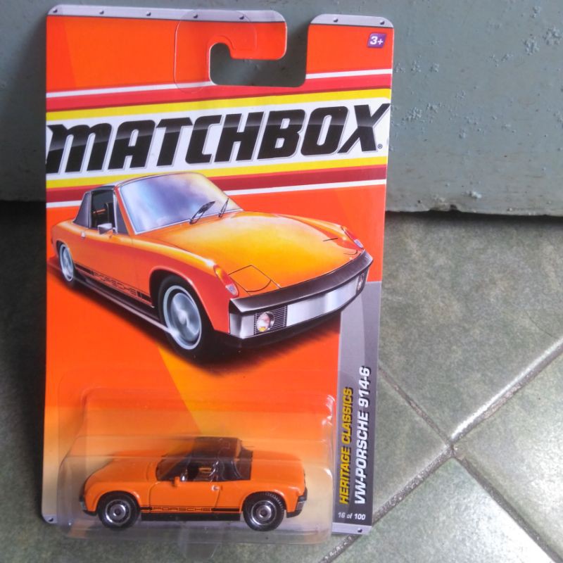 xe MATCHBOX Porsche 914 Màu cam