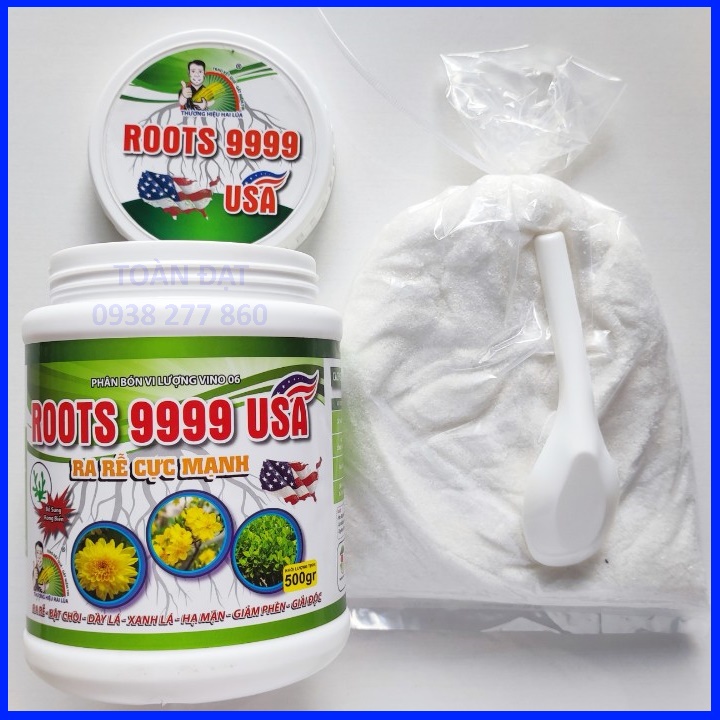 Phân bón kích rễ Roots 9999 USA (500gr) dùng cho mai vàng, bonsai và các loại cây trồng