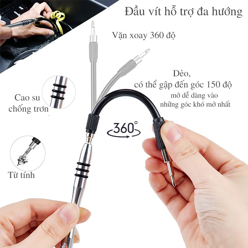 Bộ Vít đa năng 110 Món dùng Sửa Điện Thoại Di Động Máy Tính Bảng Laptop