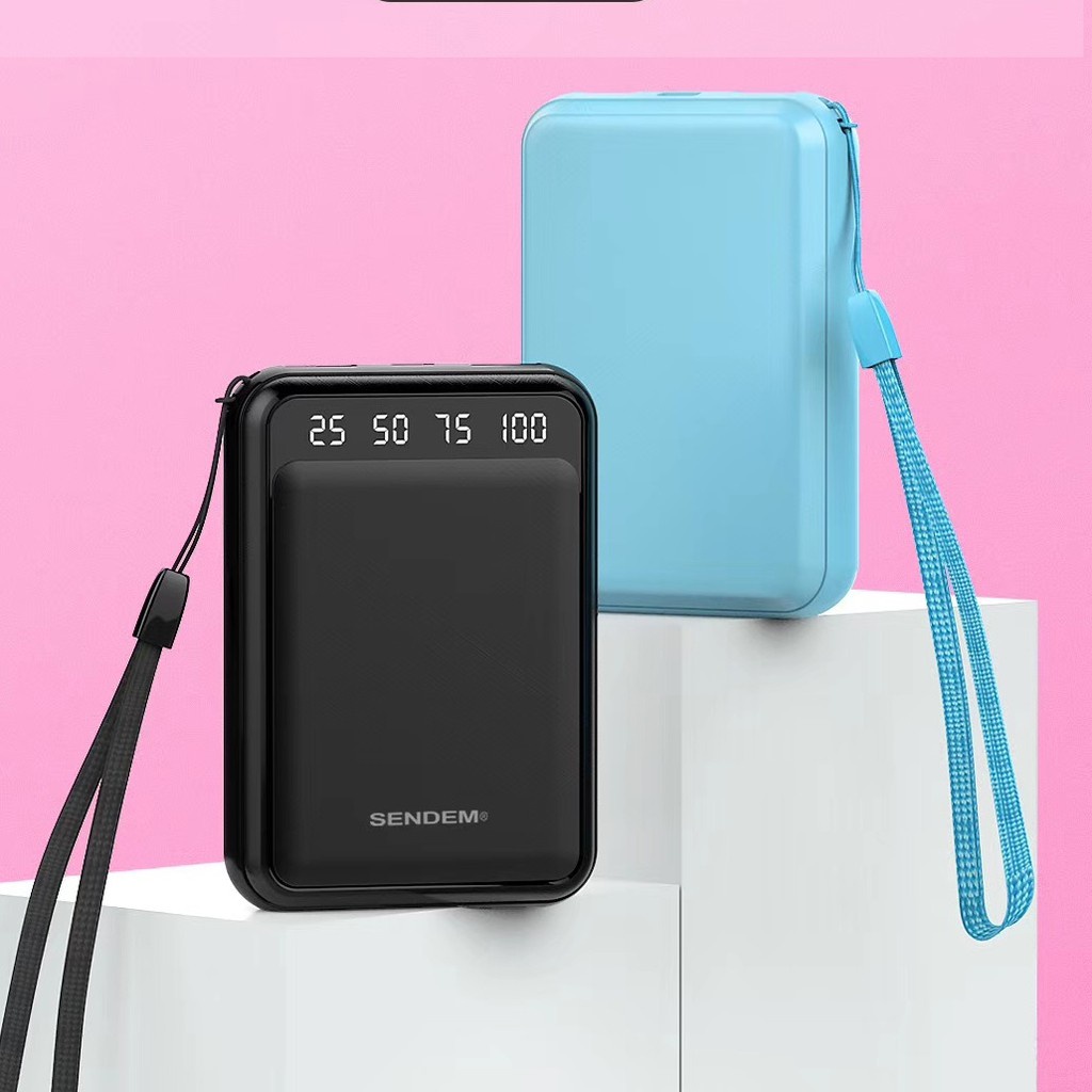 SẠC DỰ PHÒNG MINI 10.000 MAH - CHÍNH HÃNG SENDEM P300 - BẢO HÀNH 1 NĂM - NHACUAMIN