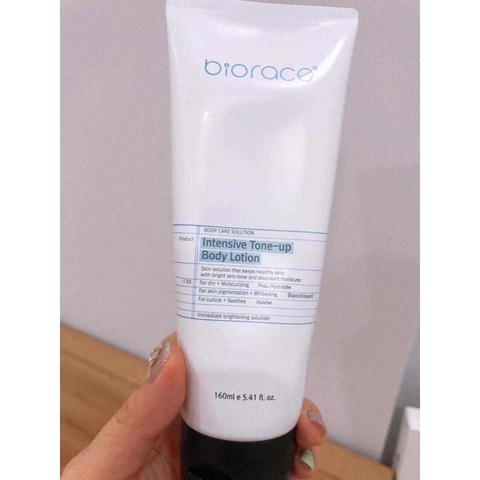 Kem dưỡng trắng body Biorace Intensive Tone up Body lotion 160ml | BigBuy360 - bigbuy360.vn
