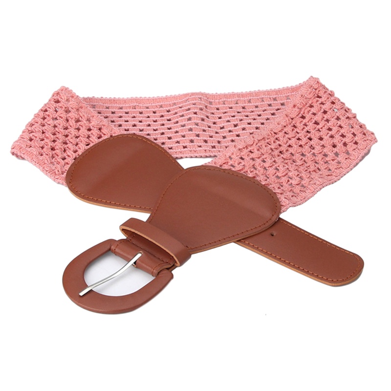 Thắt Lưng Dệt Kim Khóa Chữ D Thời Trang Cho Nữ