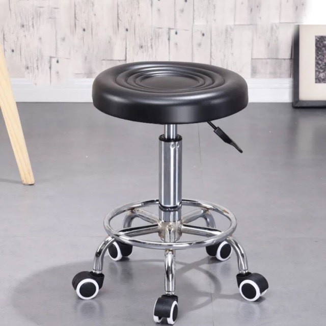 GHẾ MÚI NÂNG HẠ XOAY 360 ĐỘ 2 MÀU ĐEN, NÂU | BigBuy360 - bigbuy360.vn