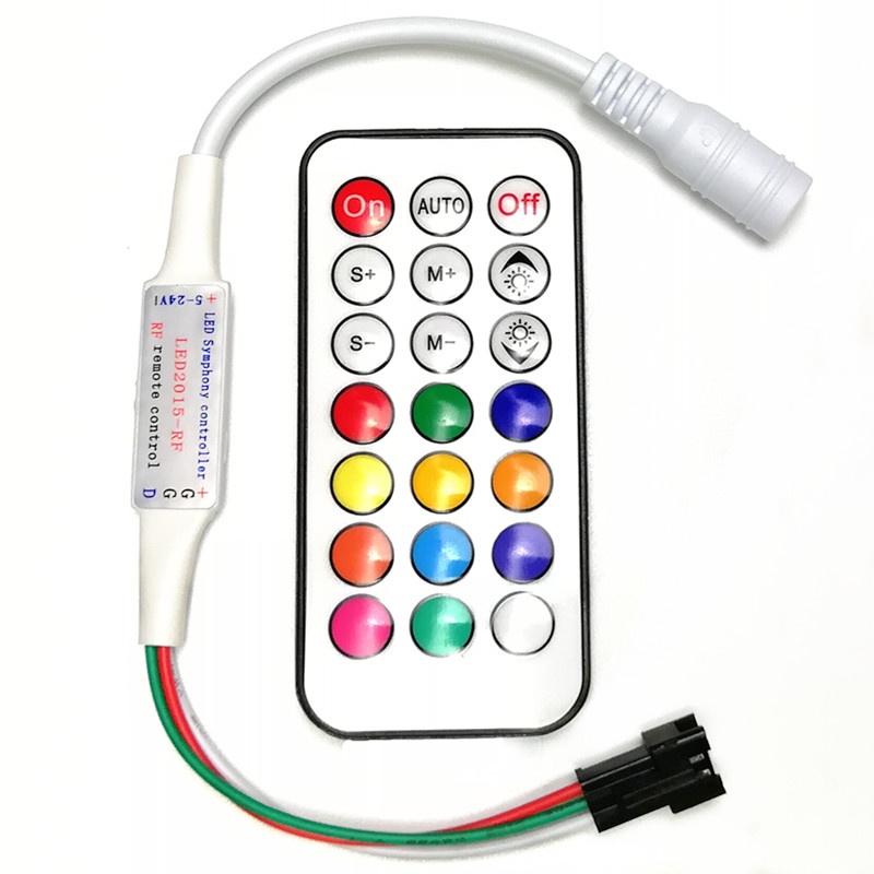 Bộ Điều Khiển Đèn LED Mini 3pin DC5-24V Cho WS2812B WS2811 WS2812 LED Pixel