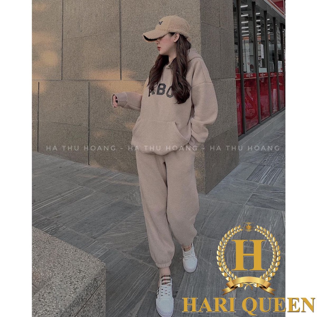 Bộ nỉ cottong chất đẹp ABC siêu hot HARIQUEEN