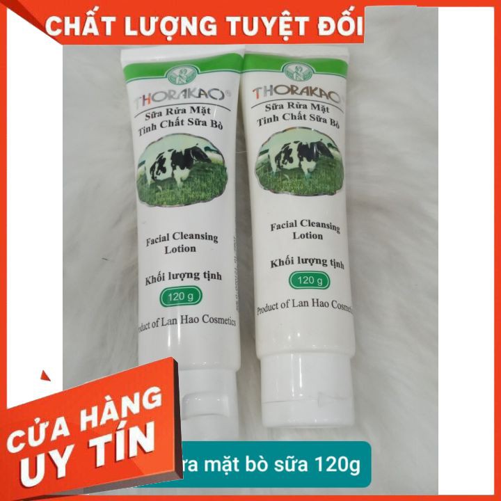 Sữa Rửa Mặt chiết xuất Sữa Bò  120g - Nghệ  100g Trắng Da Thorakao  FREESHIP không bọt ,làm sạch bụi bẩn bã nhờn