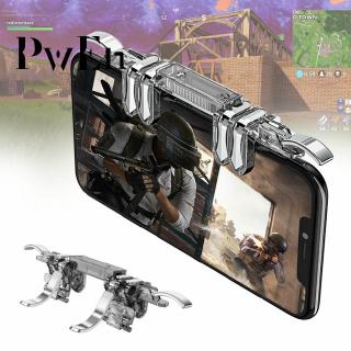 6 Finger Controller Trigger Game Fire Button Handle Gamepad for PUBG iOS Android