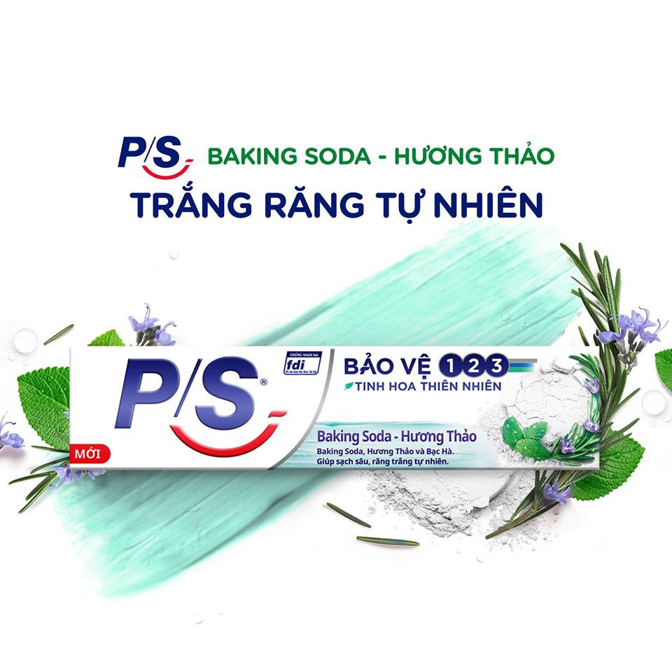 Kem Đánh Răng P/S Bảo Vệ 123 Baking Soda - Hương Thảo 180g