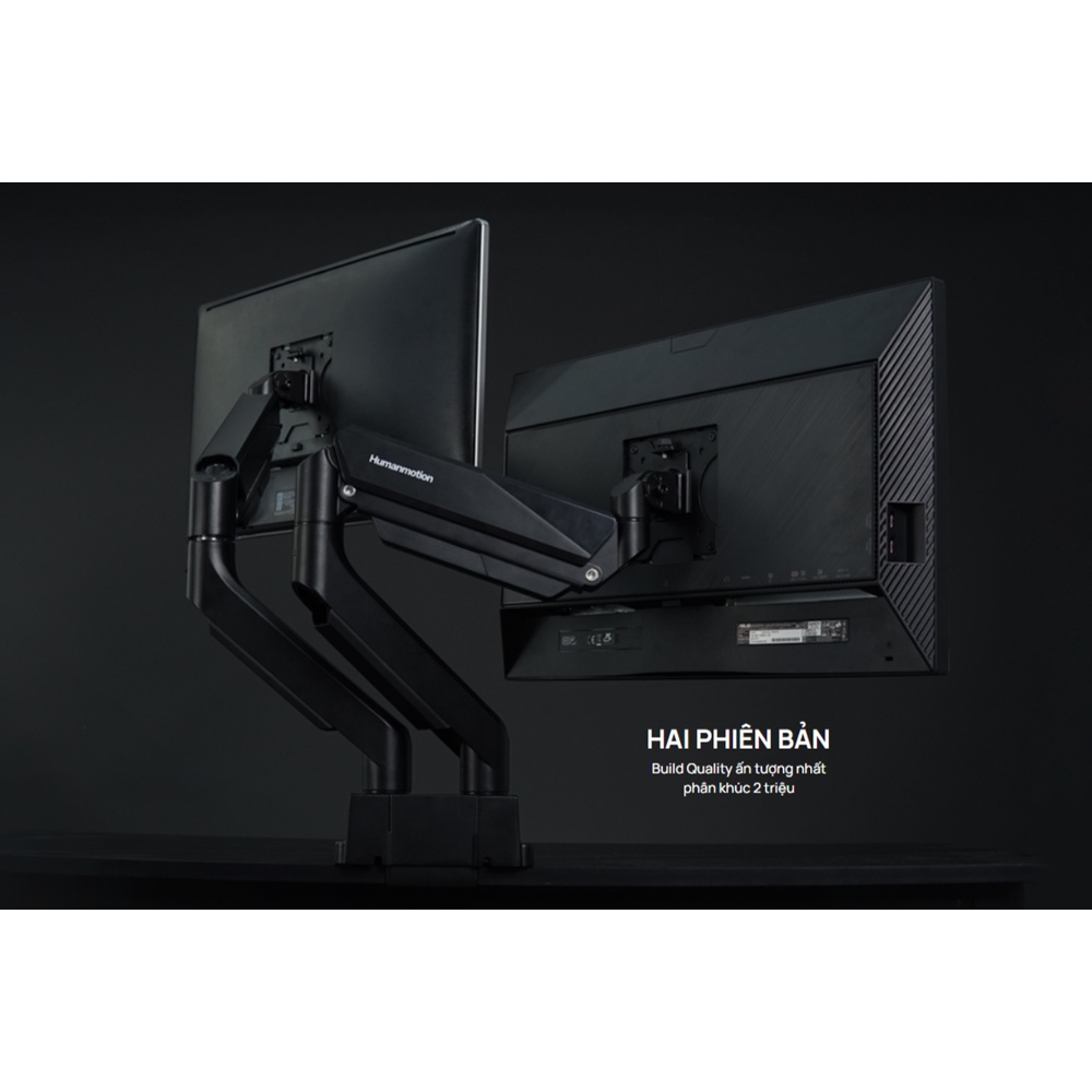 Giá treo / ARM màn hình Human Motion T9 (Hàng chính hãng) - Tay treo linh hoạt, cứng cáp, chịu lực lớn, chuẩn Vesa