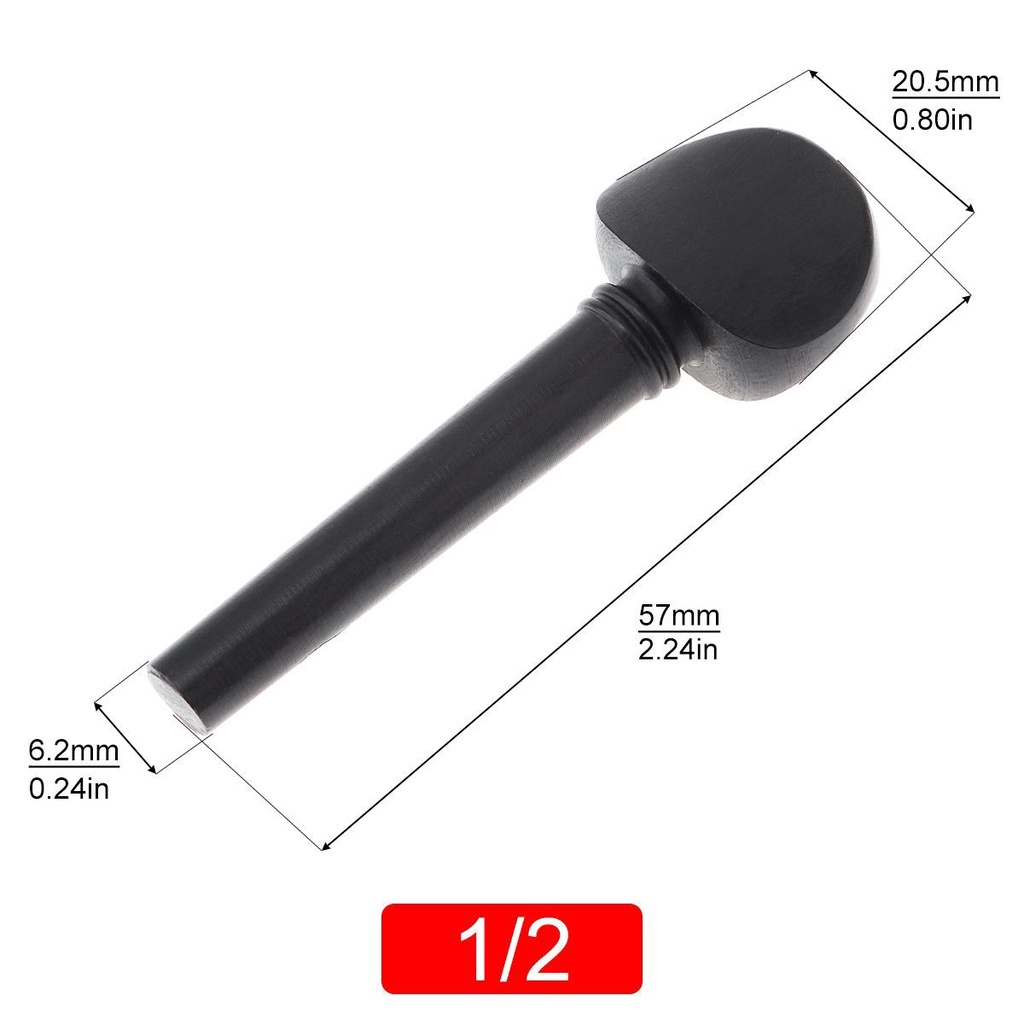 Chốt Lên Dây Đàn Violin Chất Liệu Gỗ Mun Cao Cấp
