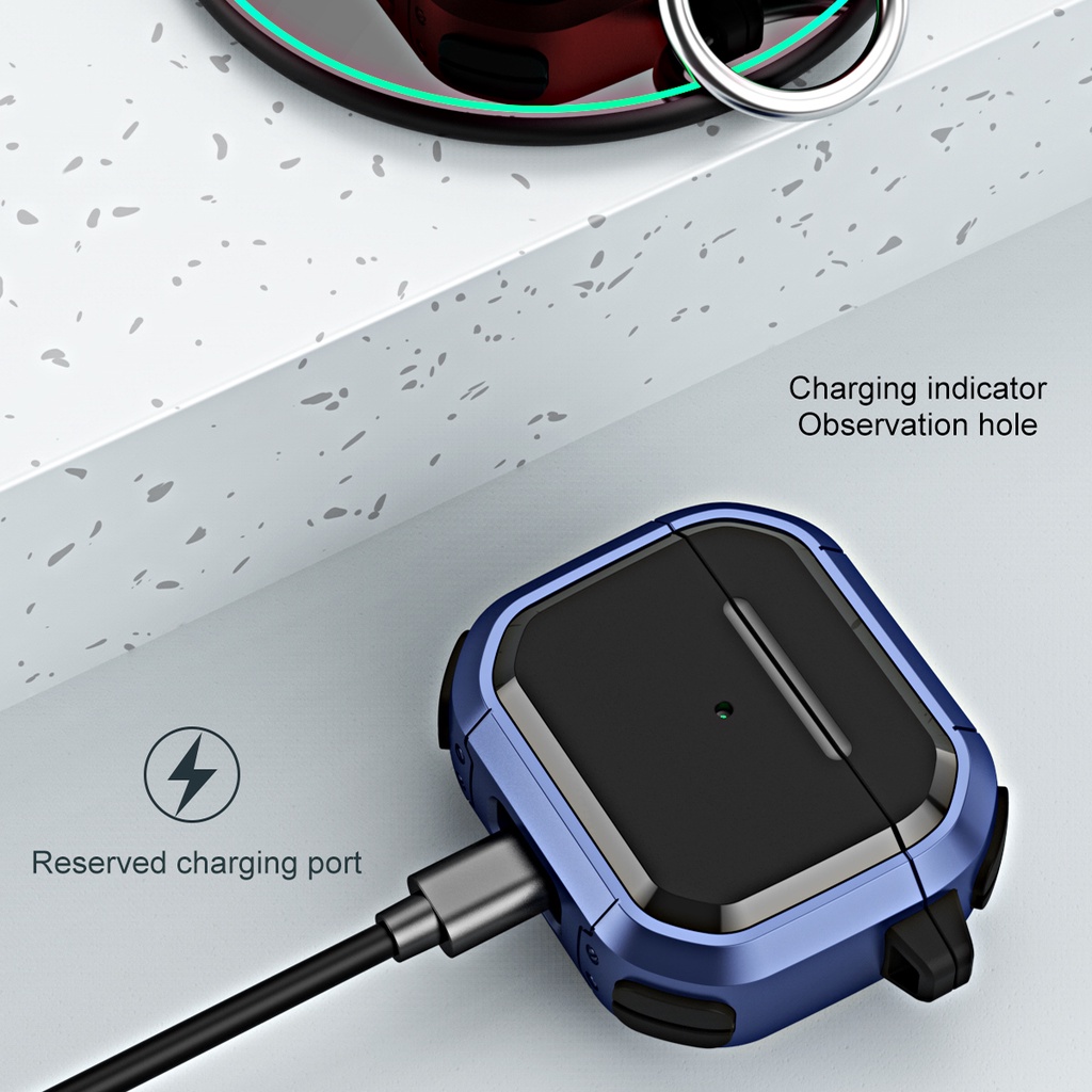 Vỏ Bảo Vệ Hộp Sạc Tai Nghe AirPods3 / 2Gen Bằng TPU / PC / Da Giả Lập Thể Phát Triển Tốt Hơn 2021