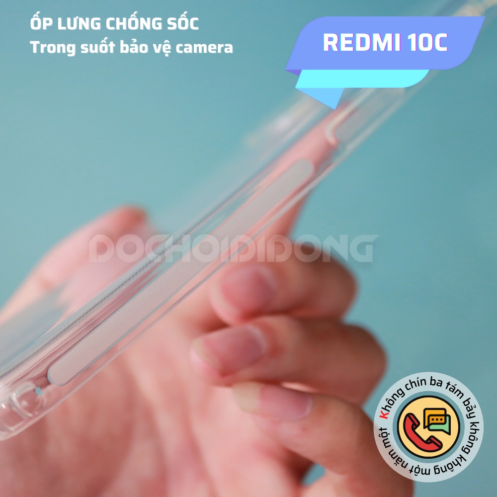 Ốp Lưng Dẻo Trong Suốt Cho Xiaomi Redmi 10C Chống Sốc Bảo Vệ Camera