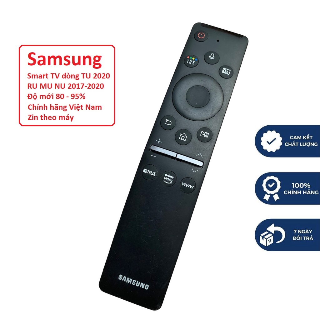 Điều khiển tivi Samsung Smart giọng nói chính hãng Việt Nam BN59-01330C , Remote  samsung giọng nói Zin