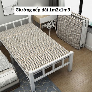 Giường xếp gọn khung sắt nhập khẩu dài 1m2 x 1m9, giường ngủ gấp gọn dài 1m2 GUT007