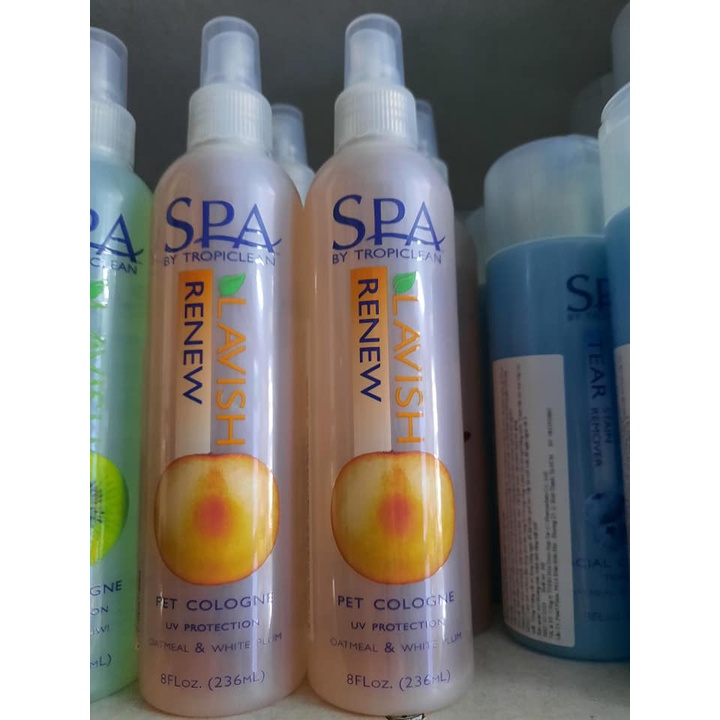 Xịt Dưỡng Lông Tropiclean Hương Mận Trắng- Spa Renew Cologne