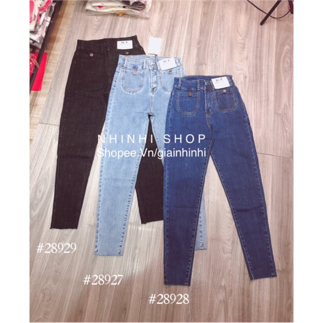 Quần bò ôm túi ốp QJ2056