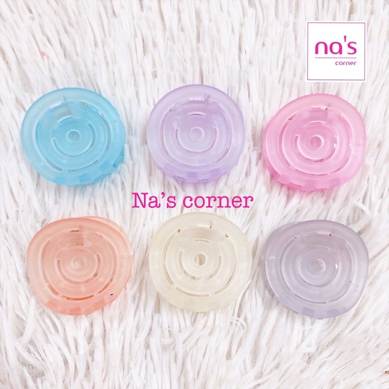 Kẹp tóc càng cua Thái lan nhựa mờ màu nhạt trong vintage sang êm đẹp