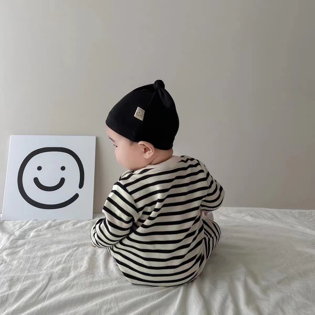 Áo Liền Quần In Hình Gấu Hoạt Hình Dễ Thương Thời Trang Xuân Thu Cho Bé Gái 0-24 Tháng Tuổi