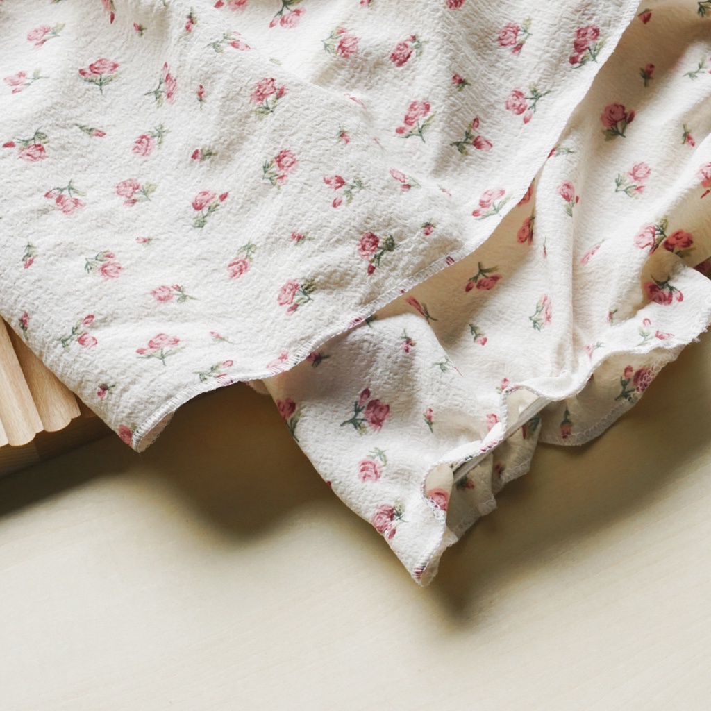 Set quần áo hoa nhí, Đồ bộ bé gái quần áo cánh tiên vải đũi- bộ cánh tiên bé gái xinh xắn cho bé hàng đẹp mã B