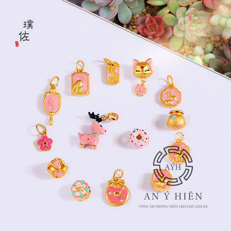 Charm Bánh Donut Hồng #C663 ( An Ý Hiên)