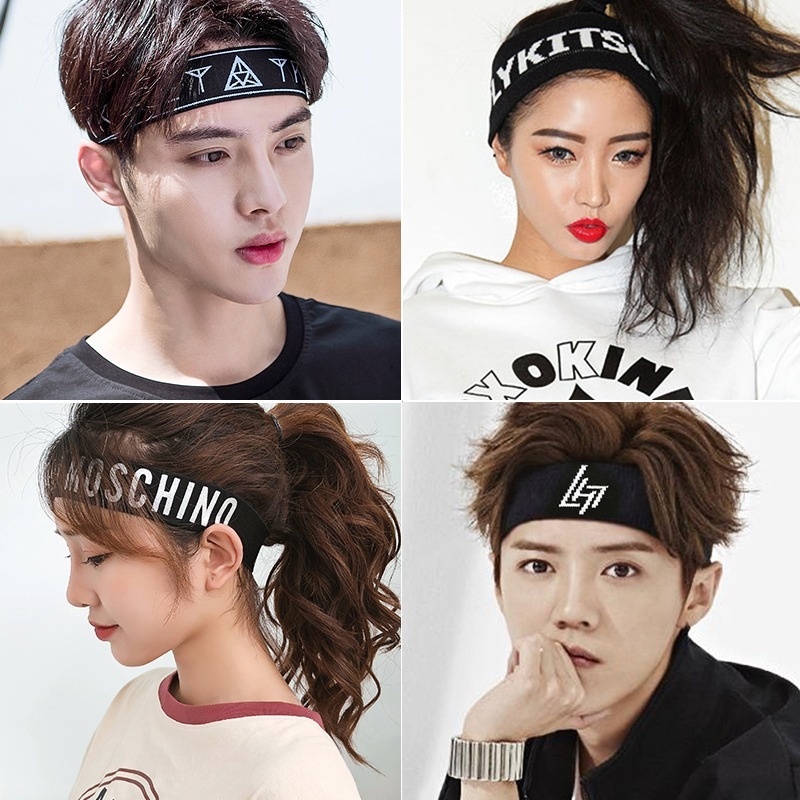 Unisex fashion all-match soft sweat-absorbent sports headband