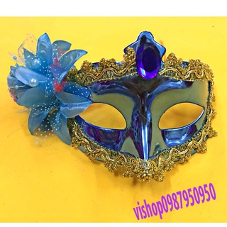 Mặt nạ lông vũ thuần tuý-Mặt nạ che nửa mặt chơi Trung thu hoặc hóa trang lễ hội halloween phục vụ nam và nữ