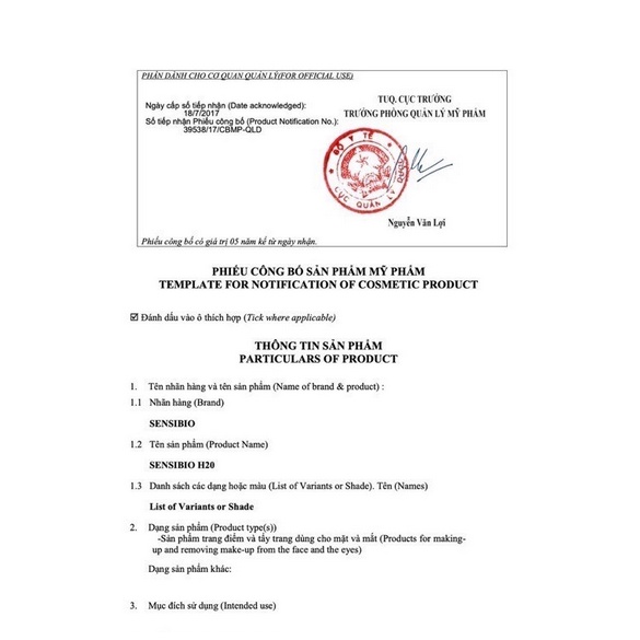 ALLME -Nước Tẩy Trang Bioderma 500ml. dành cho da dầu, da mụn, 500ml bill Pháp và Hàn chính hãng