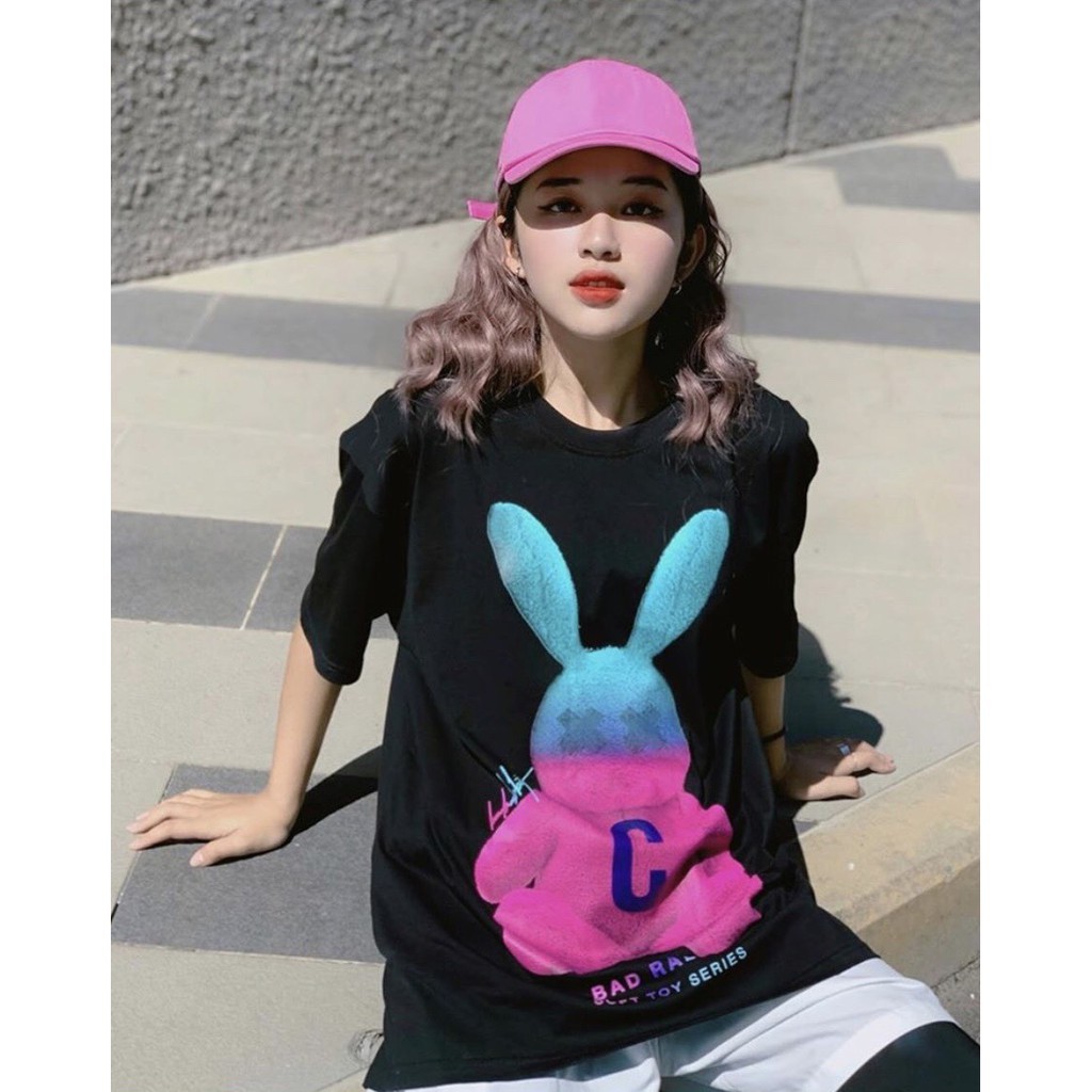 Áo thun tay lỡ, áo thun form rộng Unisex Dirty Coins Bobui Bad rabbit Missout 5theway Swe, vải mát, không xù