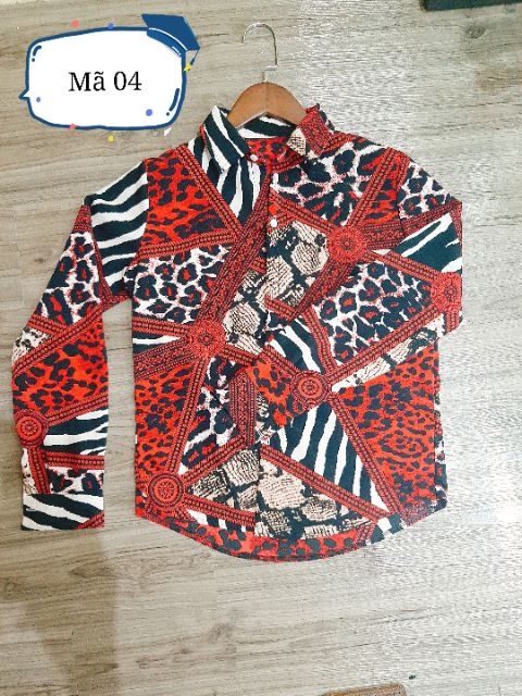 Áo Sơmi Họa tiết 8 màu Hàng QC