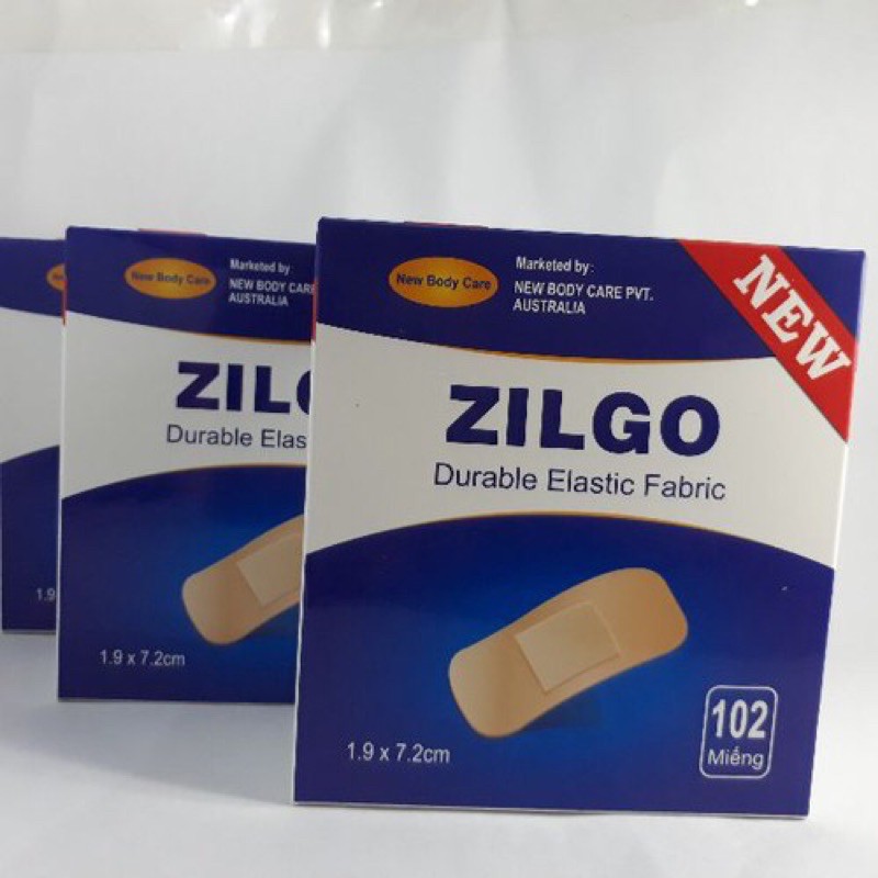 Băng cá nhân Zilgo bản nhỏ 102 miếng