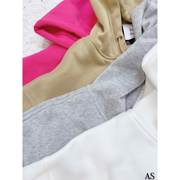 BÁN SỈ ÁO NỈ BÔNG MŨ KHOÁ 4 MÀU CHO NỮ | BigBuy360 - bigbuy360.vn