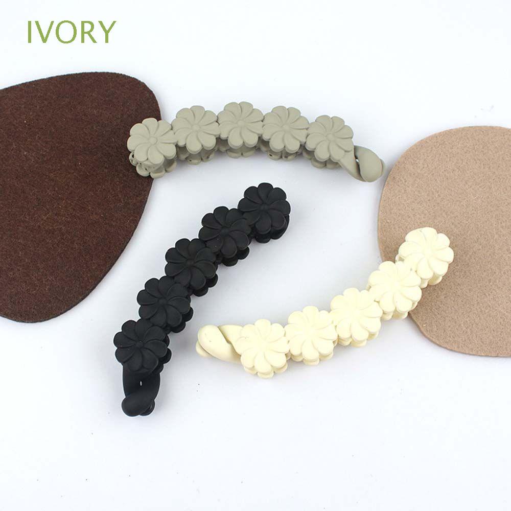 Kẹp tóc hình quả chuối bằng acrylic phong cách Hàn Quốc cổ điển ngọt ngào thời trang cho nữ