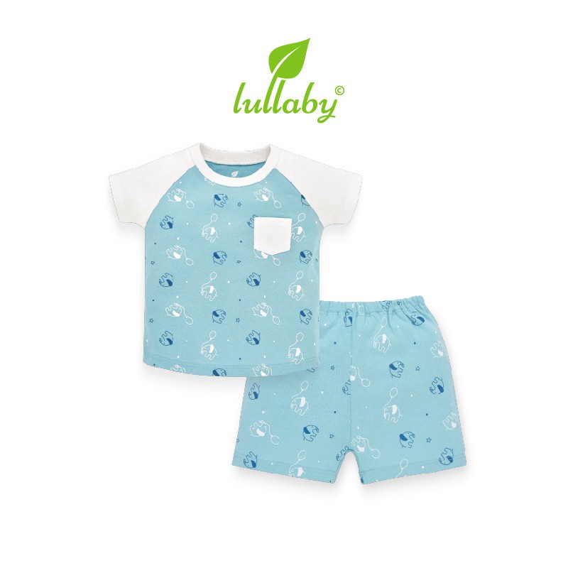 Sale quần áo trẻ em bộ cộc tay xuân hè cho bé trai mẫu raglan của lullaby nhật hoa [ NH74B - Size 12m-24m ]