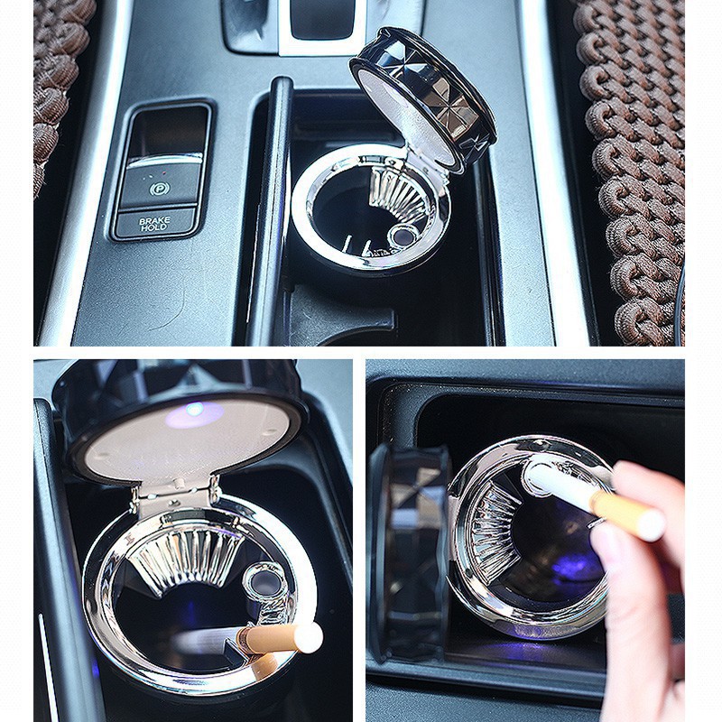 Gạt tàn thuốc lá tích hợp đèn LED cho xe hơi