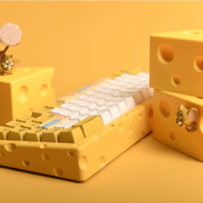 Bàn phím cơ chơi game có dây Type-C AJAZZ AC067 Cheese 65% vỏ nhôm CNC mạch xuôi - Bảo hành 12 tháng