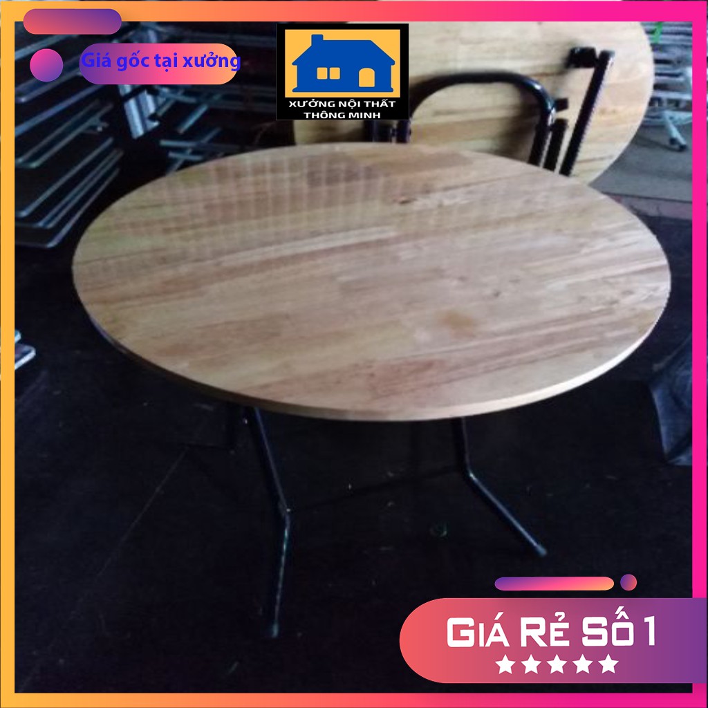 Bàn cao su chân cao vuông cafe 60*60*75